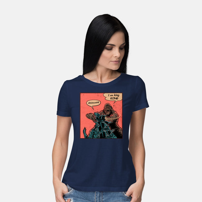 King Of Skull Island-Womens-Basic-Tee-Gleydson Barboza