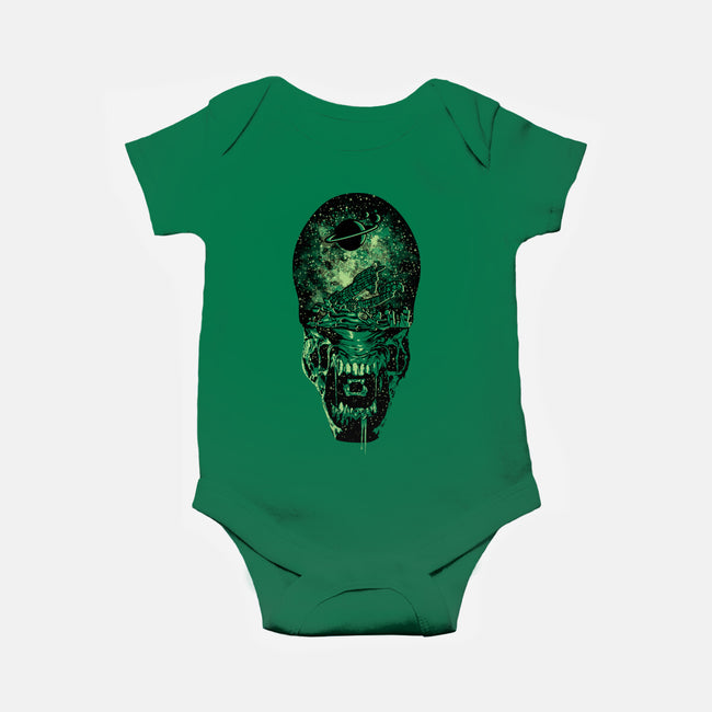 Xenomorph Space-Baby-Basic-Onesie-dalethesk8er