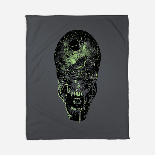 Xenomorph Space-None-Fleece-Blanket-dalethesk8er