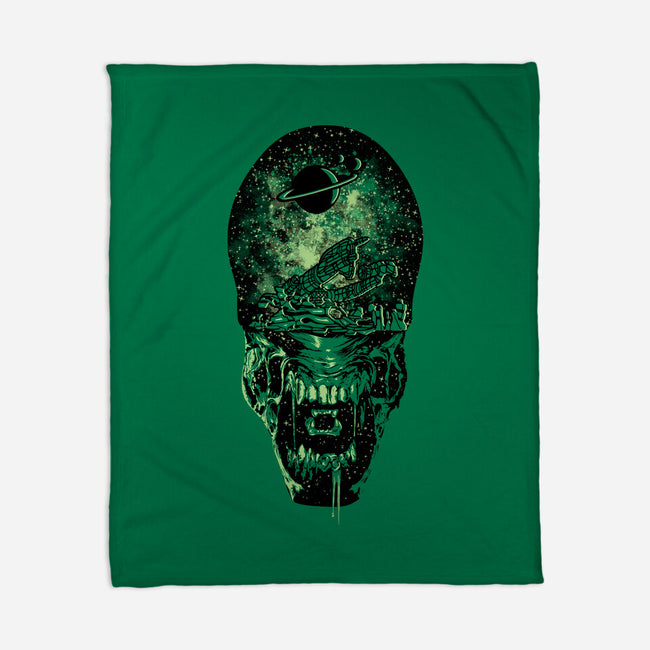 Xenomorph Space-None-Fleece-Blanket-dalethesk8er