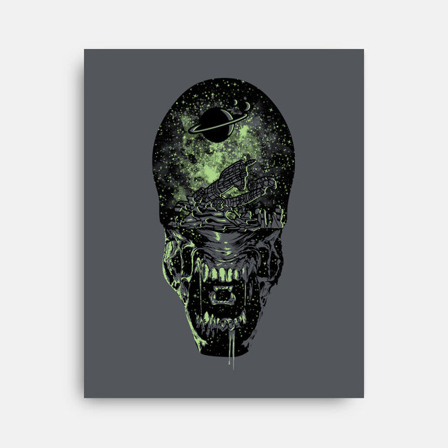 Xenomorph Space-None-Stretched-Canvas-dalethesk8er