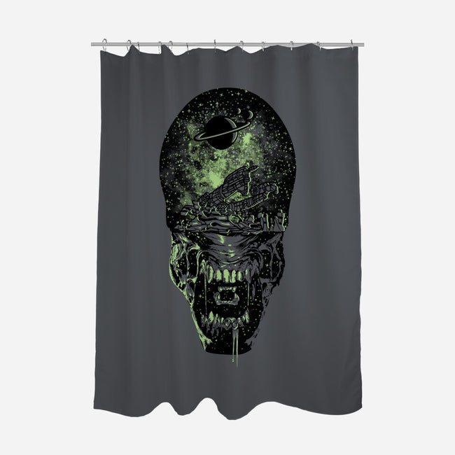 Xenomorph Space-None-Polyester-Shower Curtain-dalethesk8er