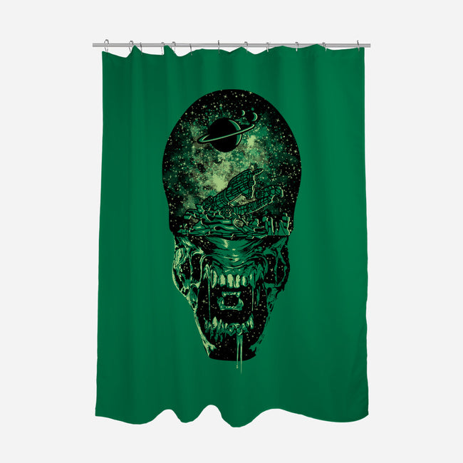 Xenomorph Space-None-Polyester-Shower Curtain-dalethesk8er