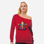 Nuclear Beauty-Womens-Off Shoulder-Sweatshirt-Olipop