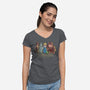 The Brothers Of Oz-Womens-V-Neck-Tee-zascanauta