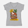 Overbooked-Womens-V-Neck-Tee-kharmazero