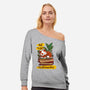 Overbooked-Womens-Off Shoulder-Sweatshirt-kharmazero