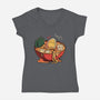 Noodle Spa Ramen Lover-Womens-V-Neck-Tee-tobefonseca