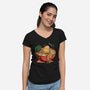 Noodle Spa Ramen Lover-Womens-V-Neck-Tee-tobefonseca