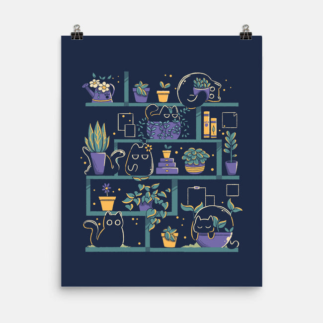 Kitten Garden-None-Matte-Poster-tobefonseca