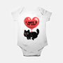 I Hate U The Least-Baby-Basic-Onesie-tobefonseca