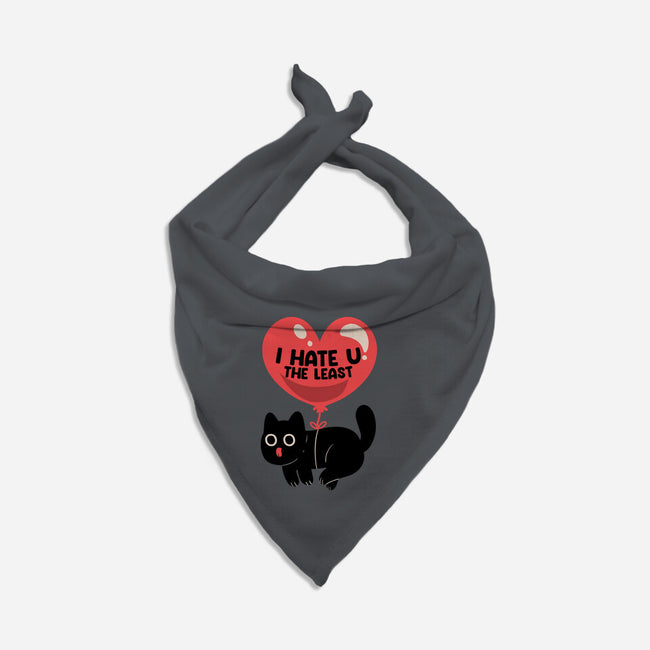 I Hate U The Least-Dog-Bandana-Pet Collar-tobefonseca