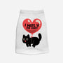 I Hate U The Least-Cat-Basic-Pet Tank-tobefonseca