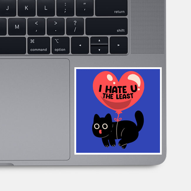 I Hate U The Least-None-Glossy-Sticker-tobefonseca