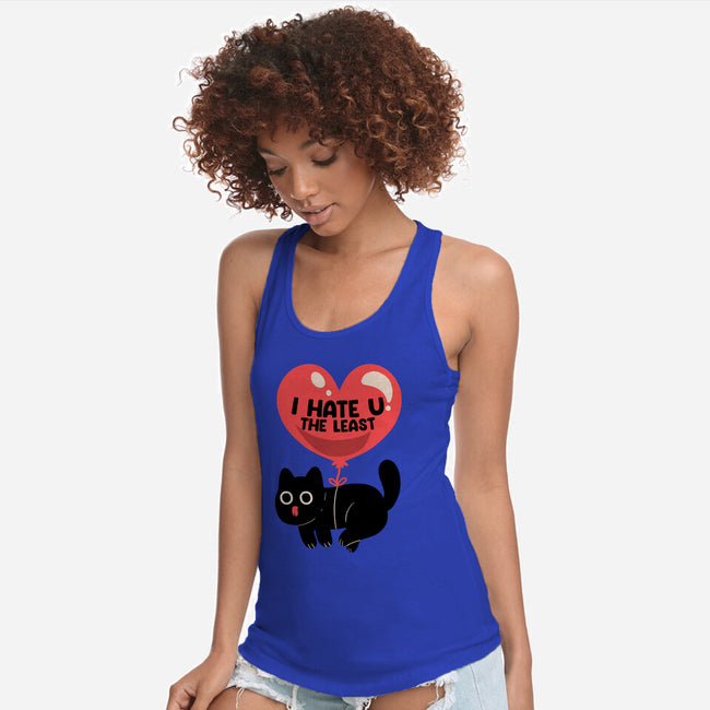 I Hate U The Least-Womens-Racerback-Tank-tobefonseca