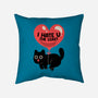 I Hate U The Least-None-Removable Cover-Throw Pillow-tobefonseca