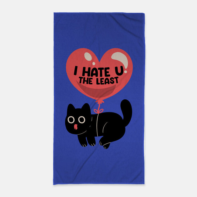 I Hate U The Least-None-Beach-Towel-tobefonseca