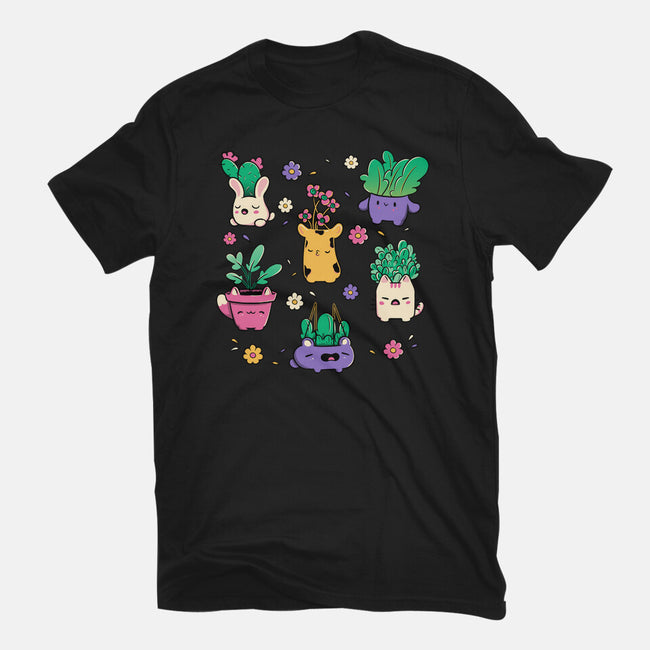 Happy Plants Kawaii-Youth-Basic-Tee-tobefonseca