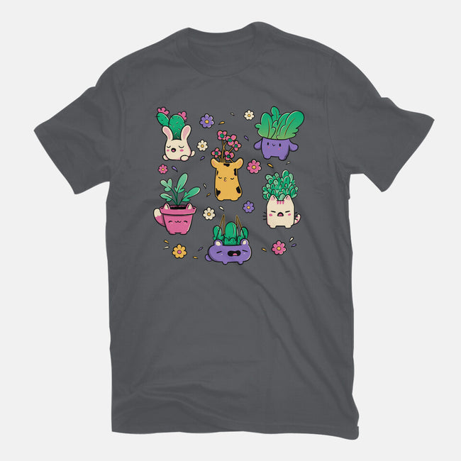 Happy Plants Kawaii-Mens-Premium-Tee-tobefonseca