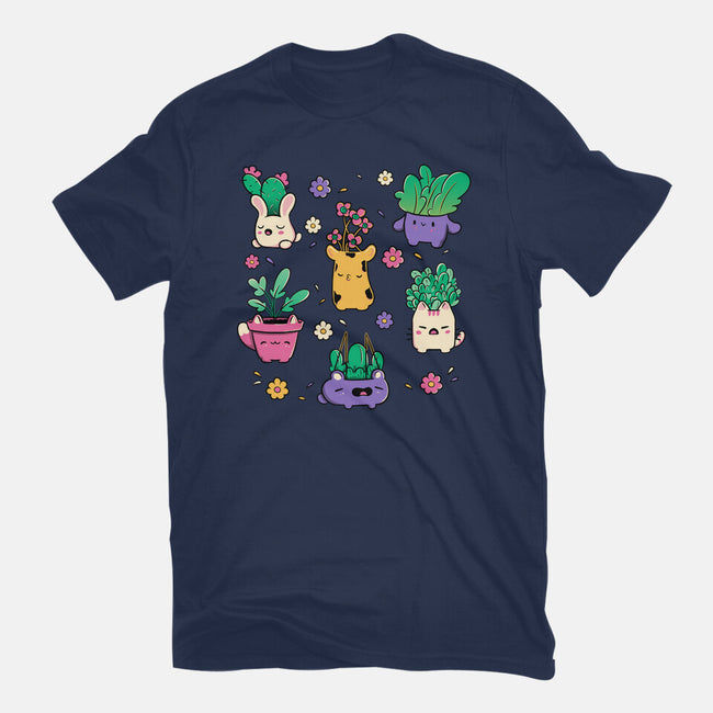 Happy Plants Kawaii-Mens-Premium-Tee-tobefonseca