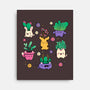 Happy Plants Kawaii-None-Stretched-Canvas-tobefonseca