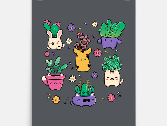 Happy Plants Kawaii