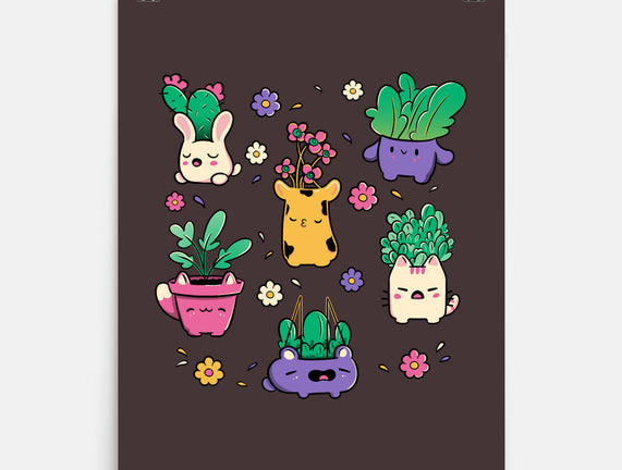 Happy Plants Kawaii