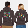 Happy Plants Kawaii-Unisex-Zip-Up-Sweatshirt-tobefonseca