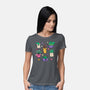 Happy Plants Kawaii-Womens-Basic-Tee-tobefonseca