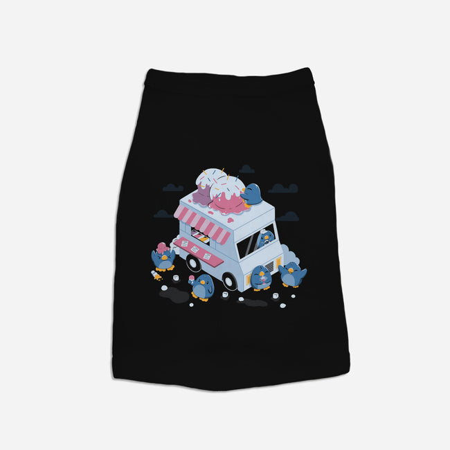 Frozen Truck Kawaii Penguins-Cat-Basic-Pet Tank-tobefonseca