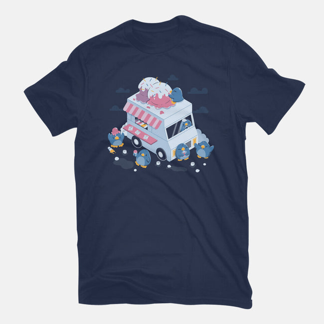 Frozen Truck Kawaii Penguins-Mens-Premium-Tee-tobefonseca