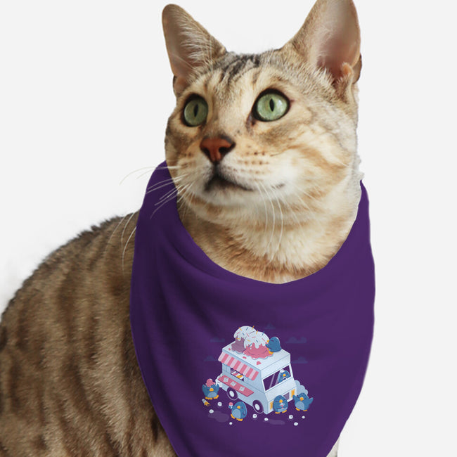 Frozen Truck Kawaii Penguins-Cat-Bandana-Pet Collar-tobefonseca