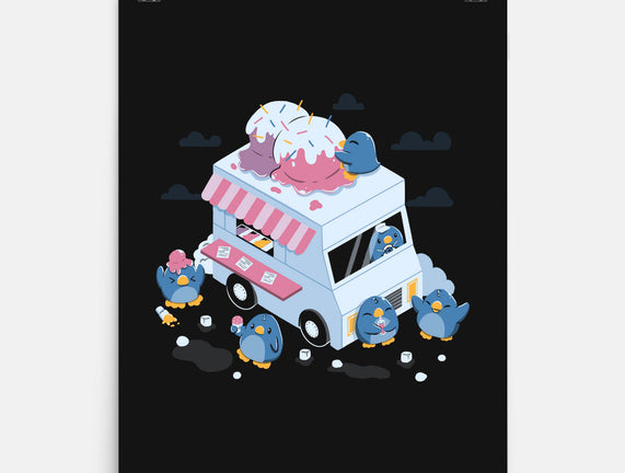 Frozen Truck Kawaii Penguins