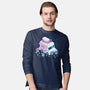 Frozen Truck Kawaii Penguins-Mens-Long Sleeved-Tee-tobefonseca