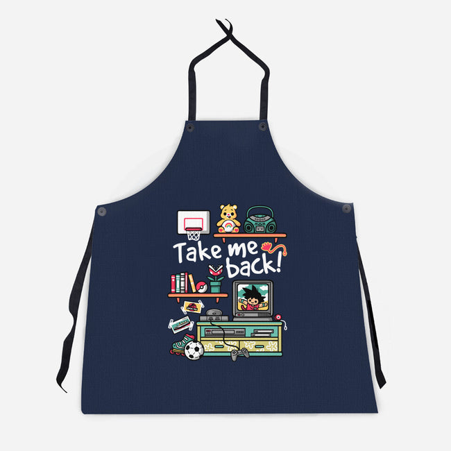 Take Me Back To My Childhood Days-Unisex-Kitchen-Apron-NemiMakeit