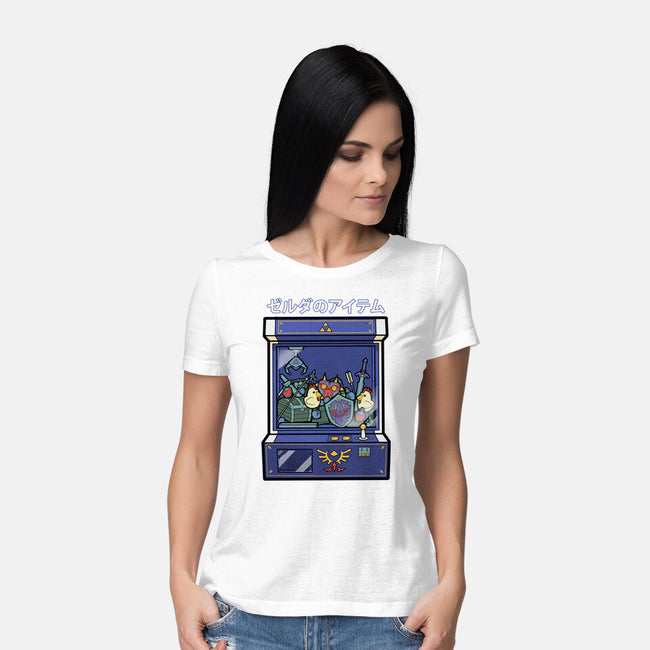 Hylians Crane-Womens-Basic-Tee-Astrobot Invention