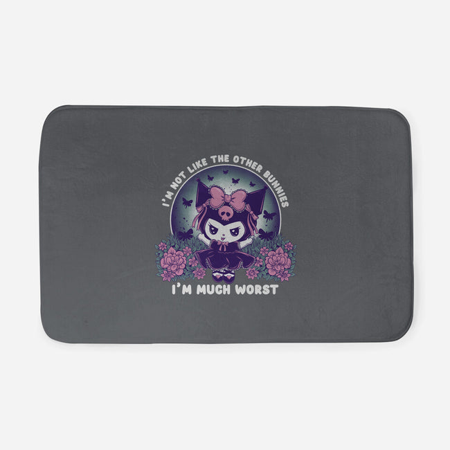 Worst Bunny-None-Memory Foam-Bath Mat-rmatix