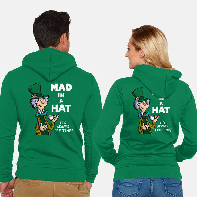 Mad In A Hat-Unisex-Zip-Up-Sweatshirt-Raffiti