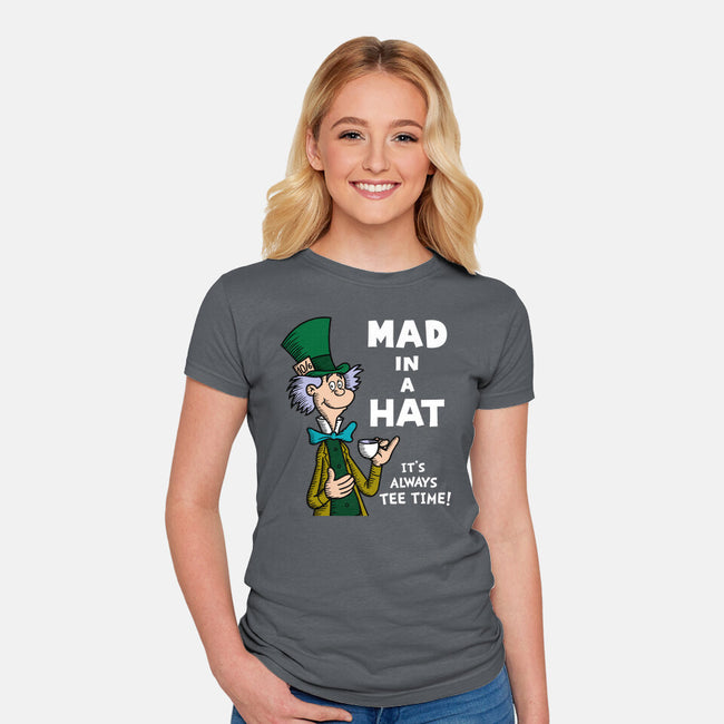 Mad In A Hat-Womens-Fitted-Tee-Raffiti