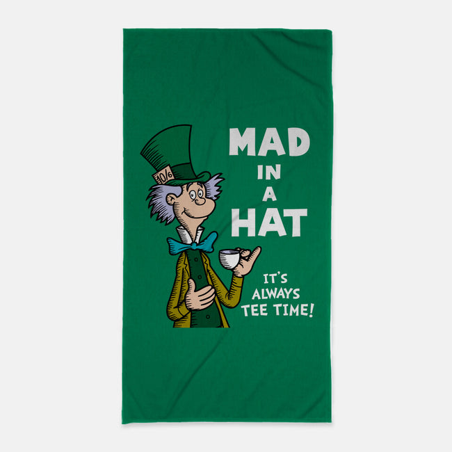 Mad In A Hat-None-Beach-Towel-Raffiti