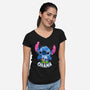 Dance Under The Moonlight-Womens-V-Neck-Tee-Xentee