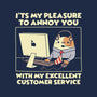 Customer Service-Womens-V-Neck-Tee-Xentee