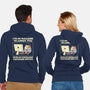 Customer Service-Unisex-Zip-Up-Sweatshirt-Xentee