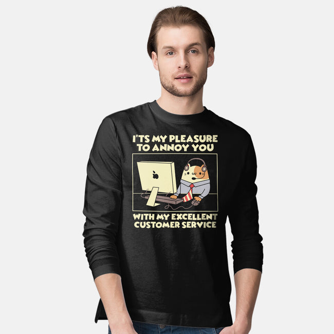 Customer Service-Mens-Long Sleeved-Tee-Xentee