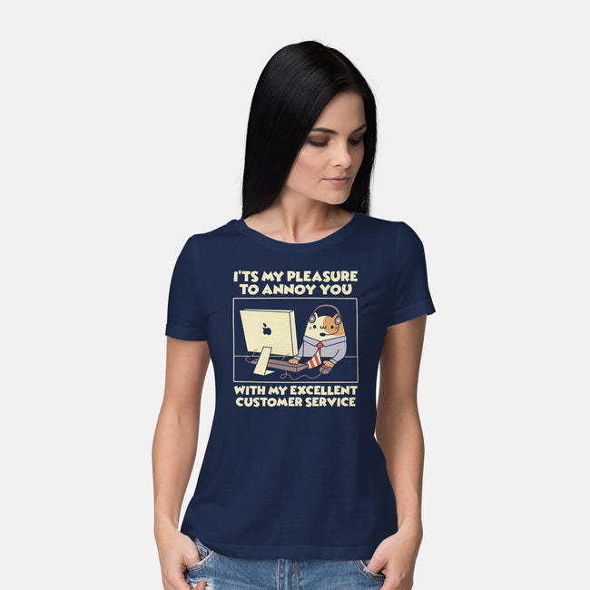 Customer Service-Womens-Basic-Tee-Xentee