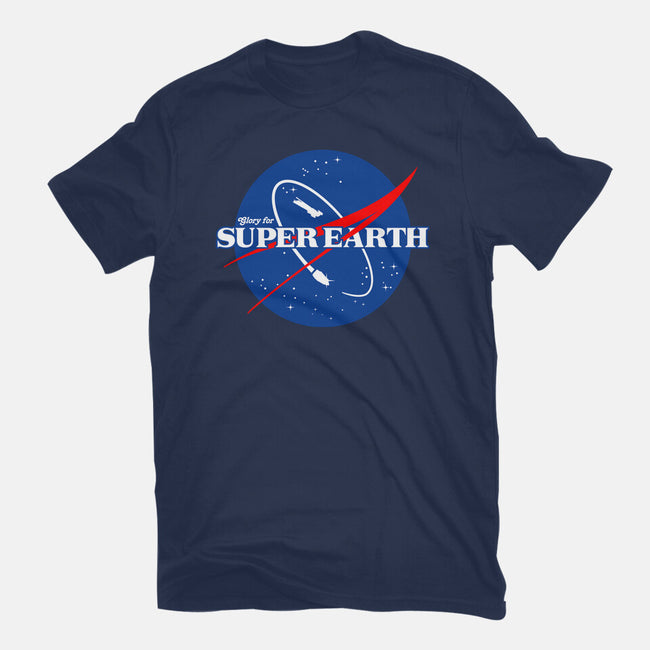 Glory For Super Earth-Womens-Basic-Tee-rocketman_art