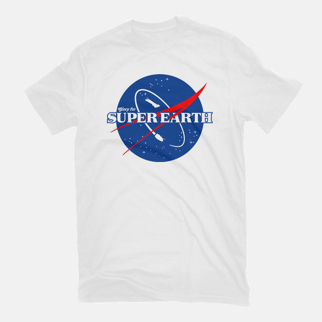 Glory For Super Earth-Womens-Basic-Tee-rocketman_art