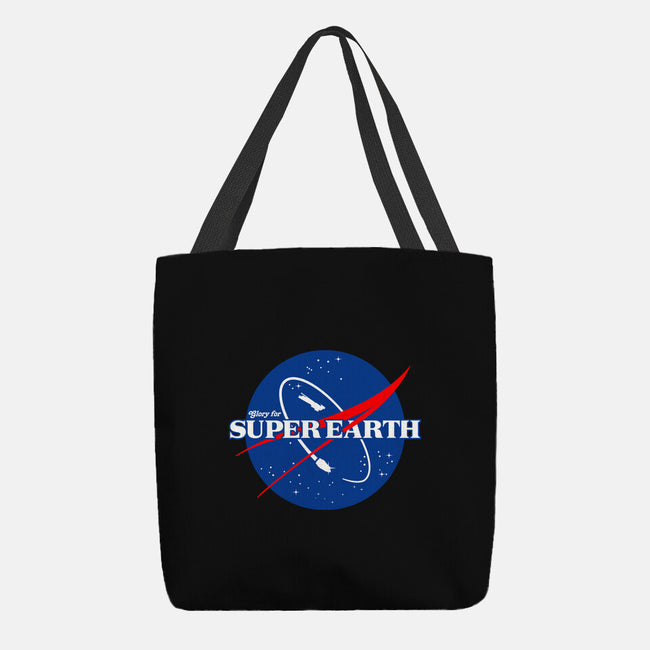 Glory For Super Earth-None-Basic Tote-Bag-rocketman_art