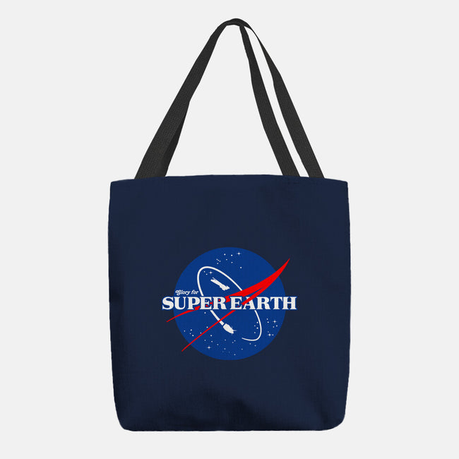 Glory For Super Earth-None-Basic Tote-Bag-rocketman_art