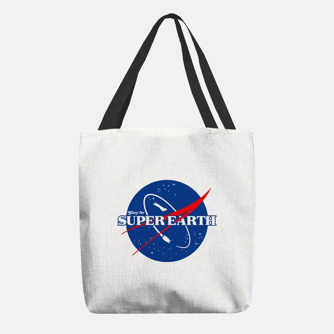 Glory For Super Earth-None-Basic Tote-Bag-rocketman_art